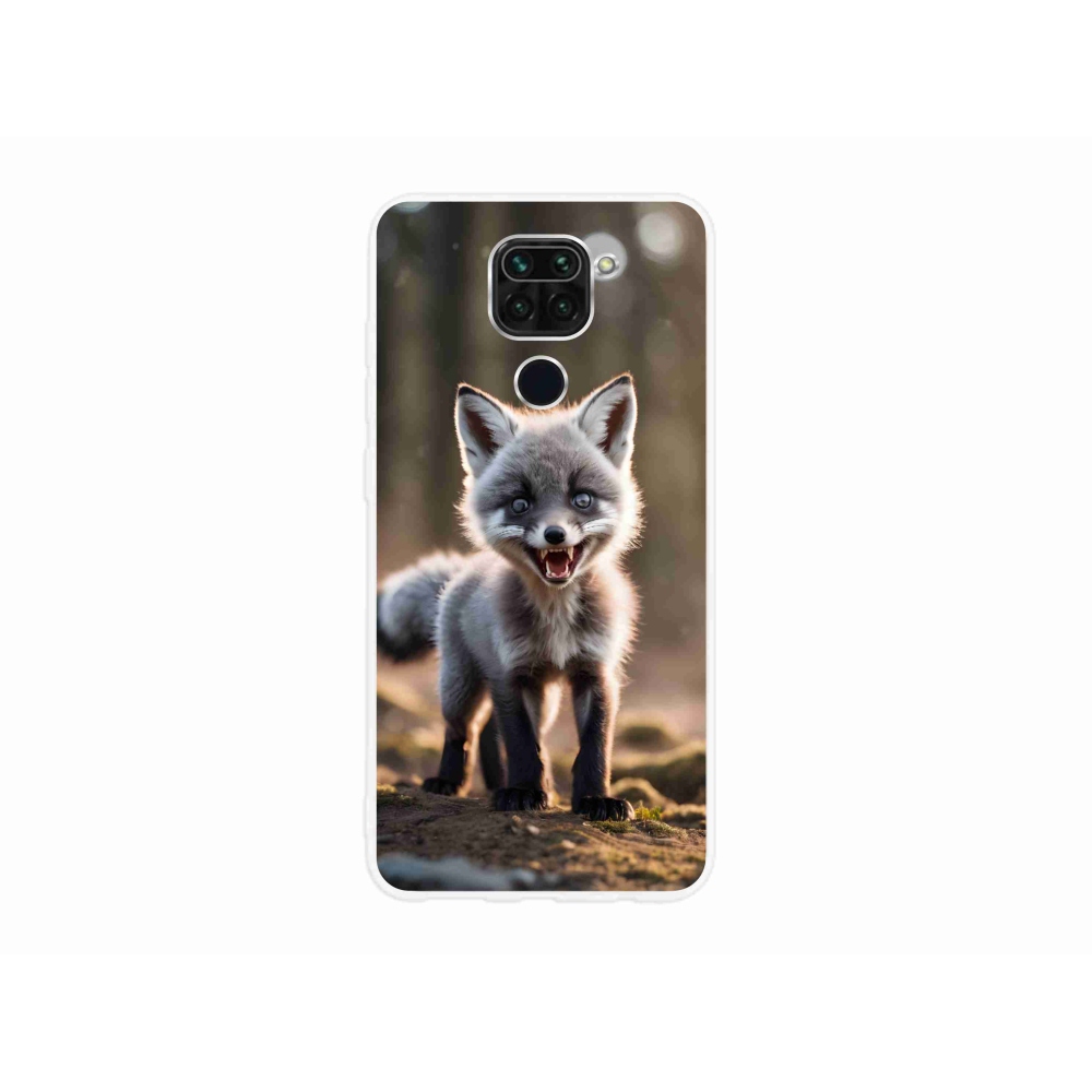 Gél borító mmCase a Xiaomi Redmi Note 9-hez - dühös róka