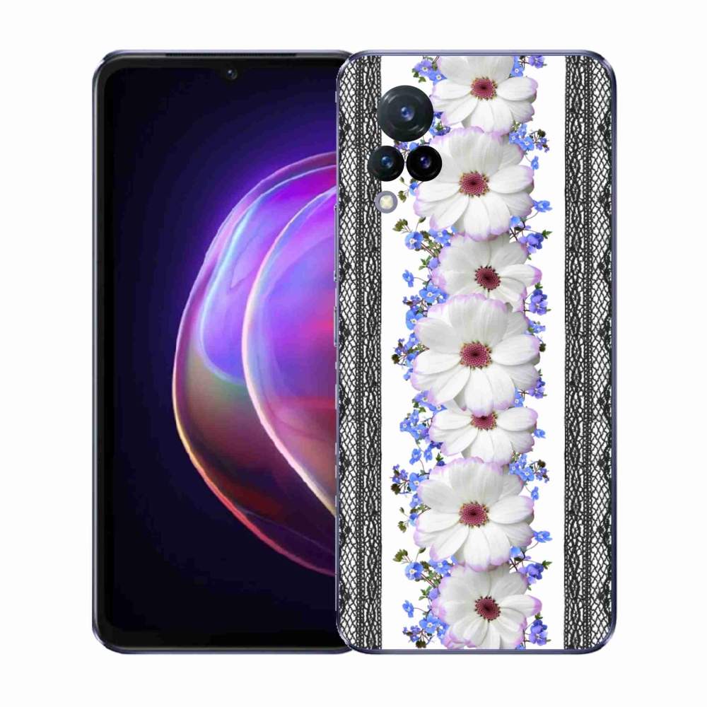 Gél borító mmCase a Vivo V21 4G/5G készülékhez - virágok 8