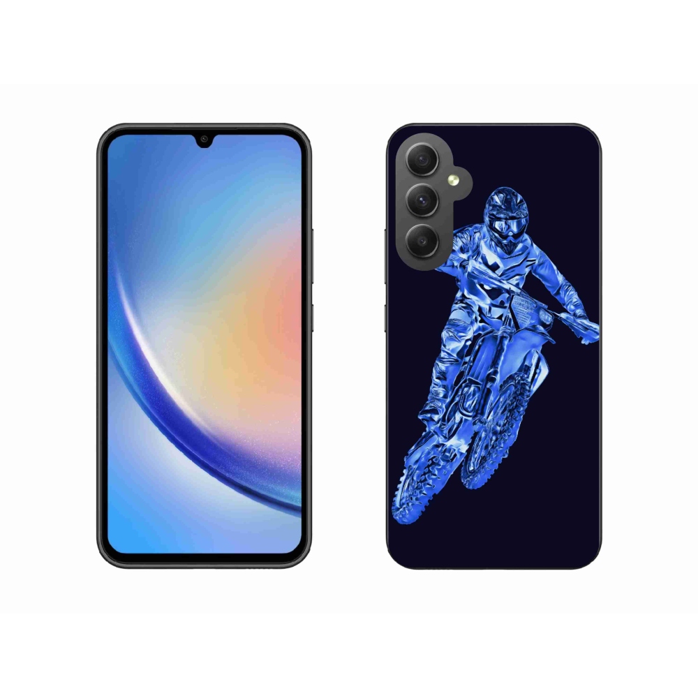 Zselés borítás mmCase Samsung Galaxy A34 5G - motocross 1