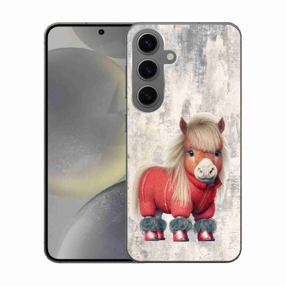 Gél borítás mmCase Samsung Galaxy S24 - póni pulóverben - Samsung Galaxy S24 - póni pulóverben