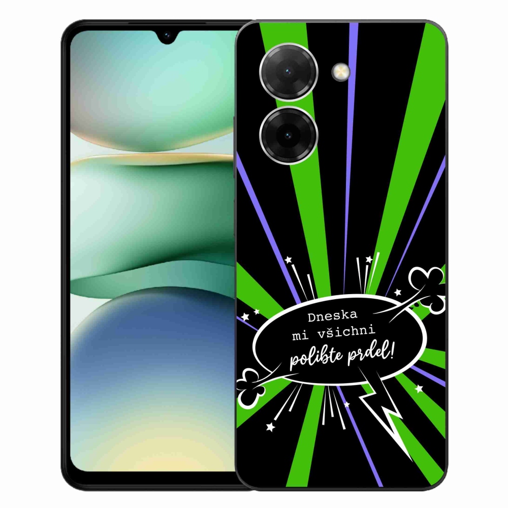 Gél borító mmCase a Xiaomi Redmi A5 (171.7x77.8x8.3mm) - vicces szöveg 15 fekete háttérrel