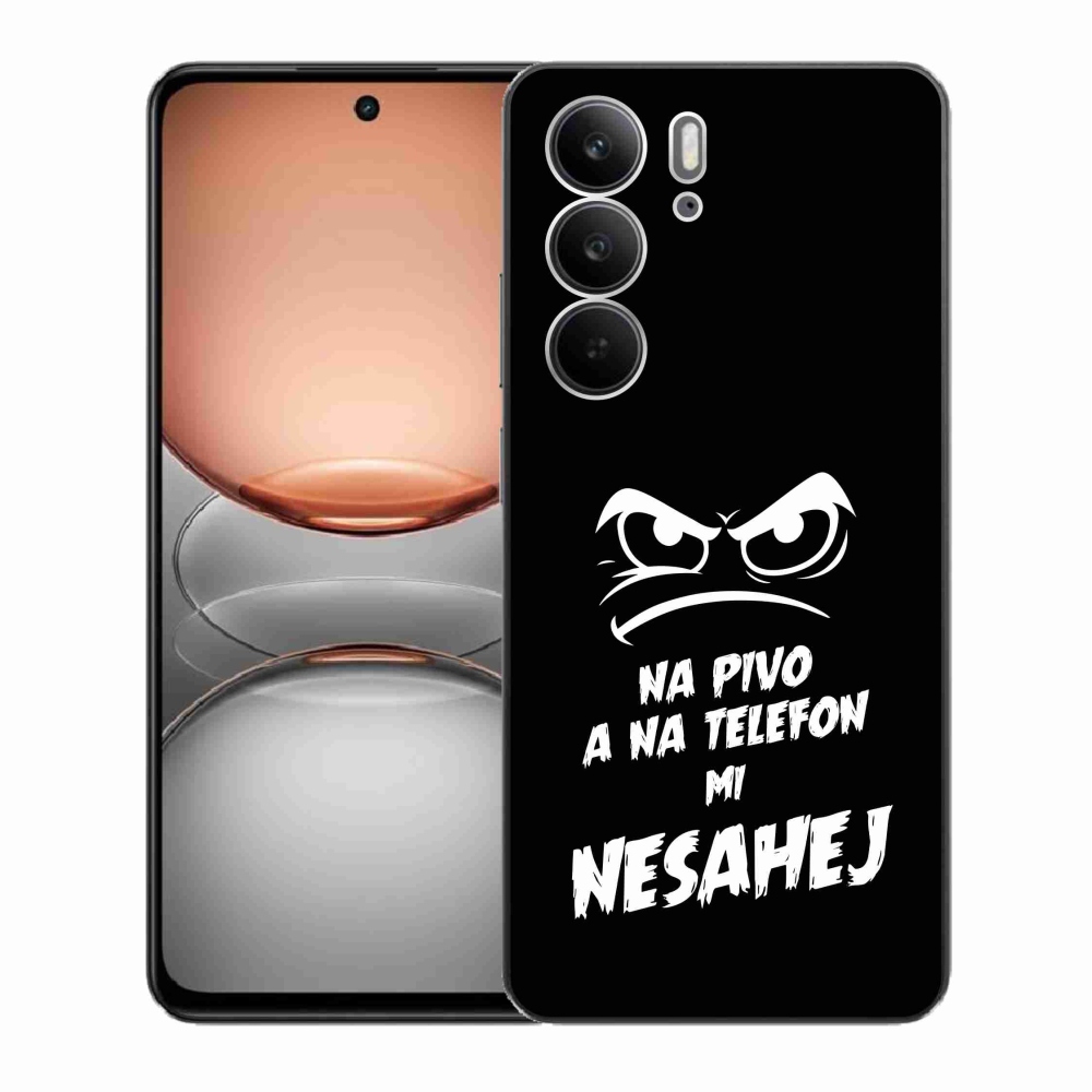 Gél borító mmCase a Realme C75 készülékhez - sör motívum 2 fekete háttér