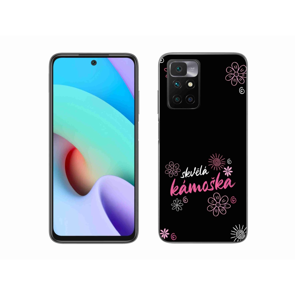 Gél borítás mmCase a Xiaomi Redmi 10/Redmi 10 (2022) - nagyszerű barát fekete háttérrel