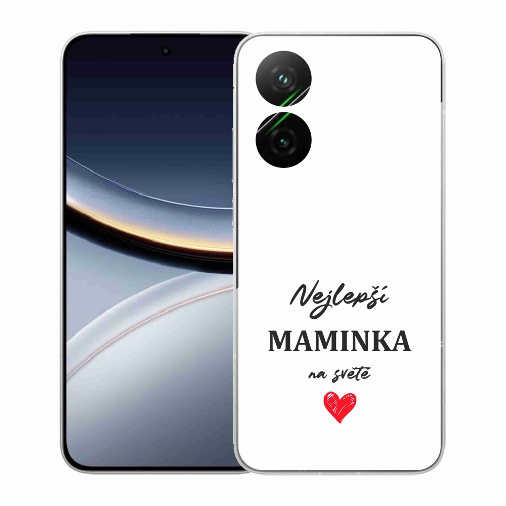 Gél borító mmCase a Xiaomi Poco F7 5G-hez - legjobb anya 1 fehér háttér