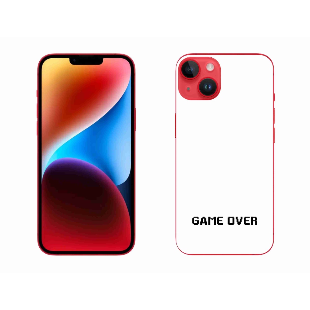 Gél borítás mmCase iPhone 14 Plus készülékhez - játék fehér háttéren