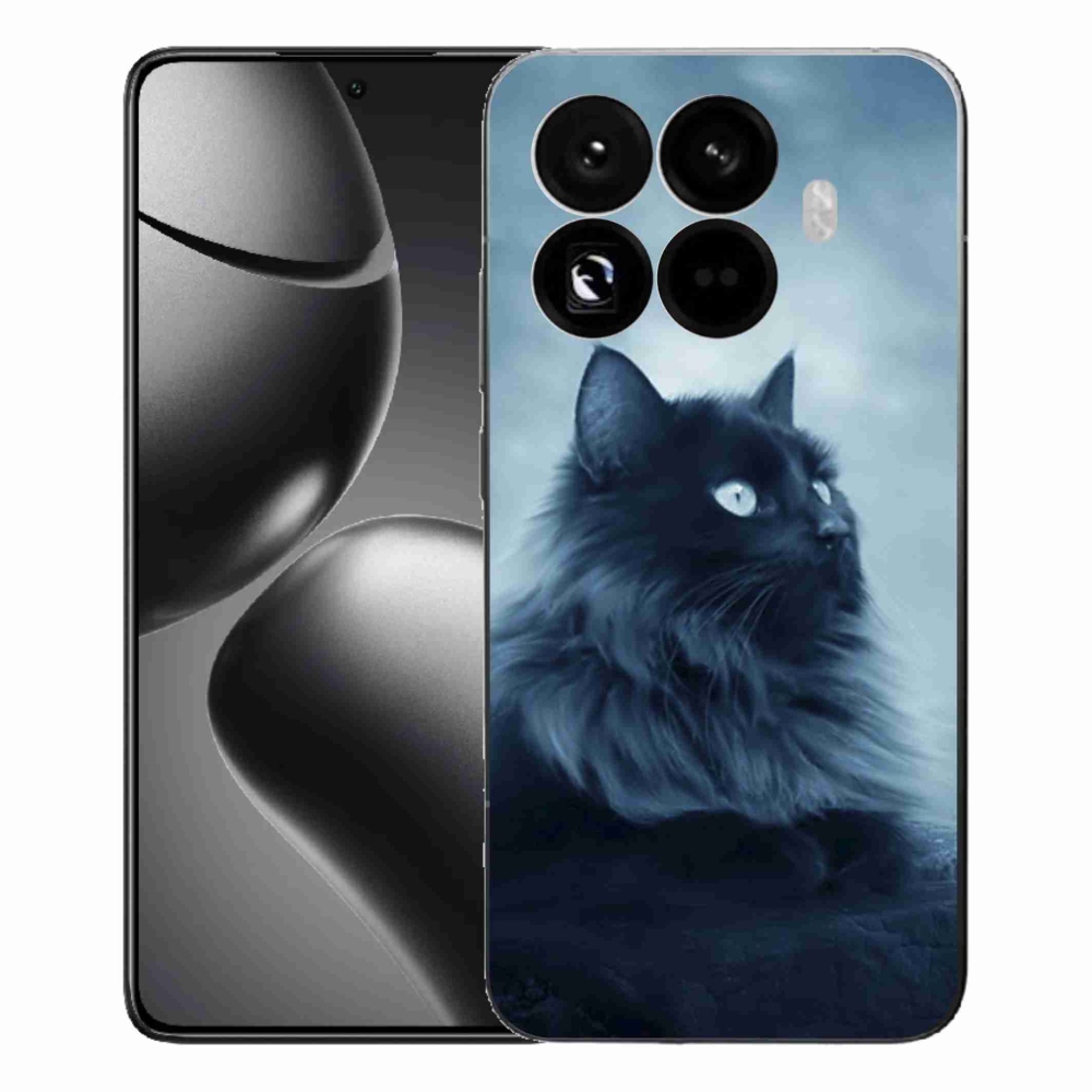 Gél borítás mmCase a Xiaomi 15T Pro-hoz - fekete macska 1