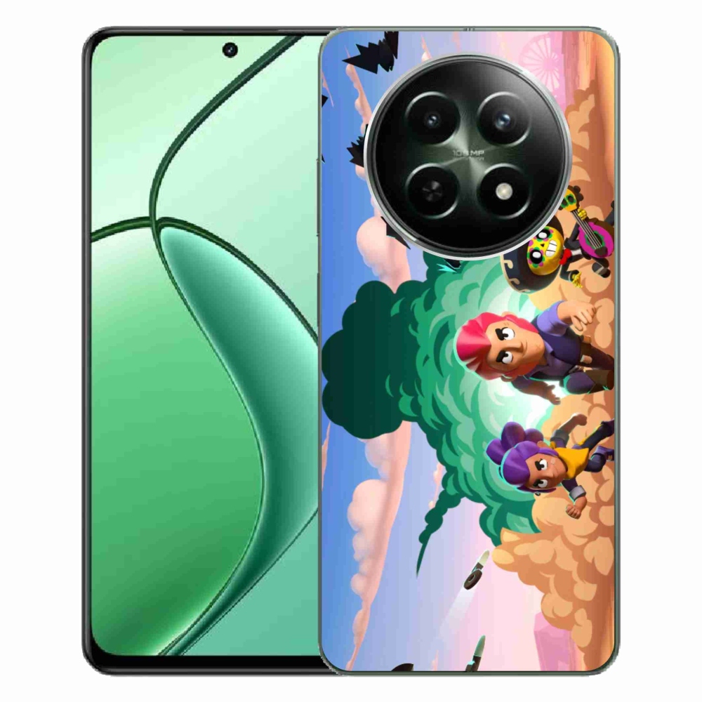 Gél borítás mmCase a Realme 12 5G/12x 5G számára - bravúros csillagok