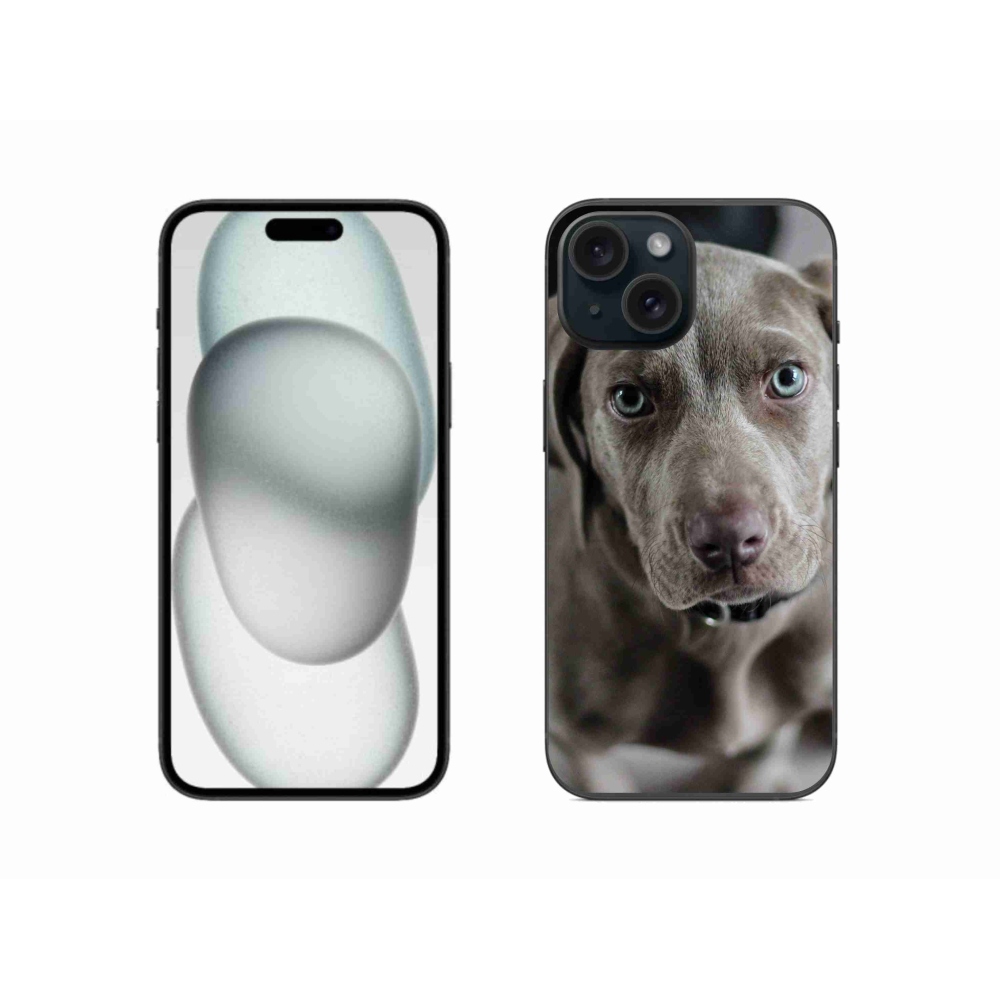 Gél tok mmCase iPhone 15 készülékhez - Weimaraner
