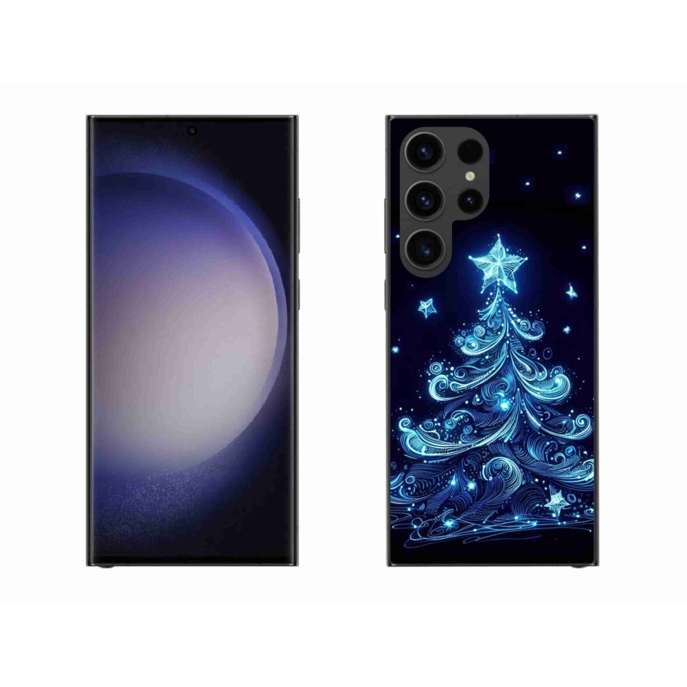 Gél borítás mmCase Samsung Galaxy S23 Ultra 5G - neon karácsonyfa 4