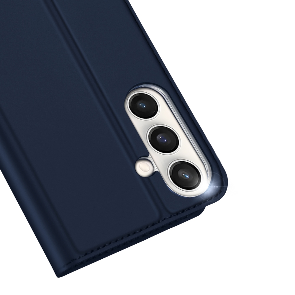 DUX könyvtáska Samsung Galaxy S25 FE készülékhez - sötétkék