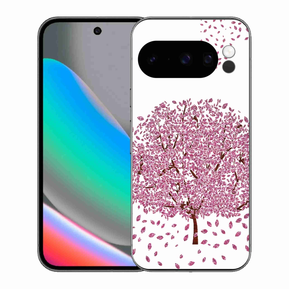 Gél borítás mmCase a Google Pixel 10 Pro számára - rajzfilmfa levelekkel