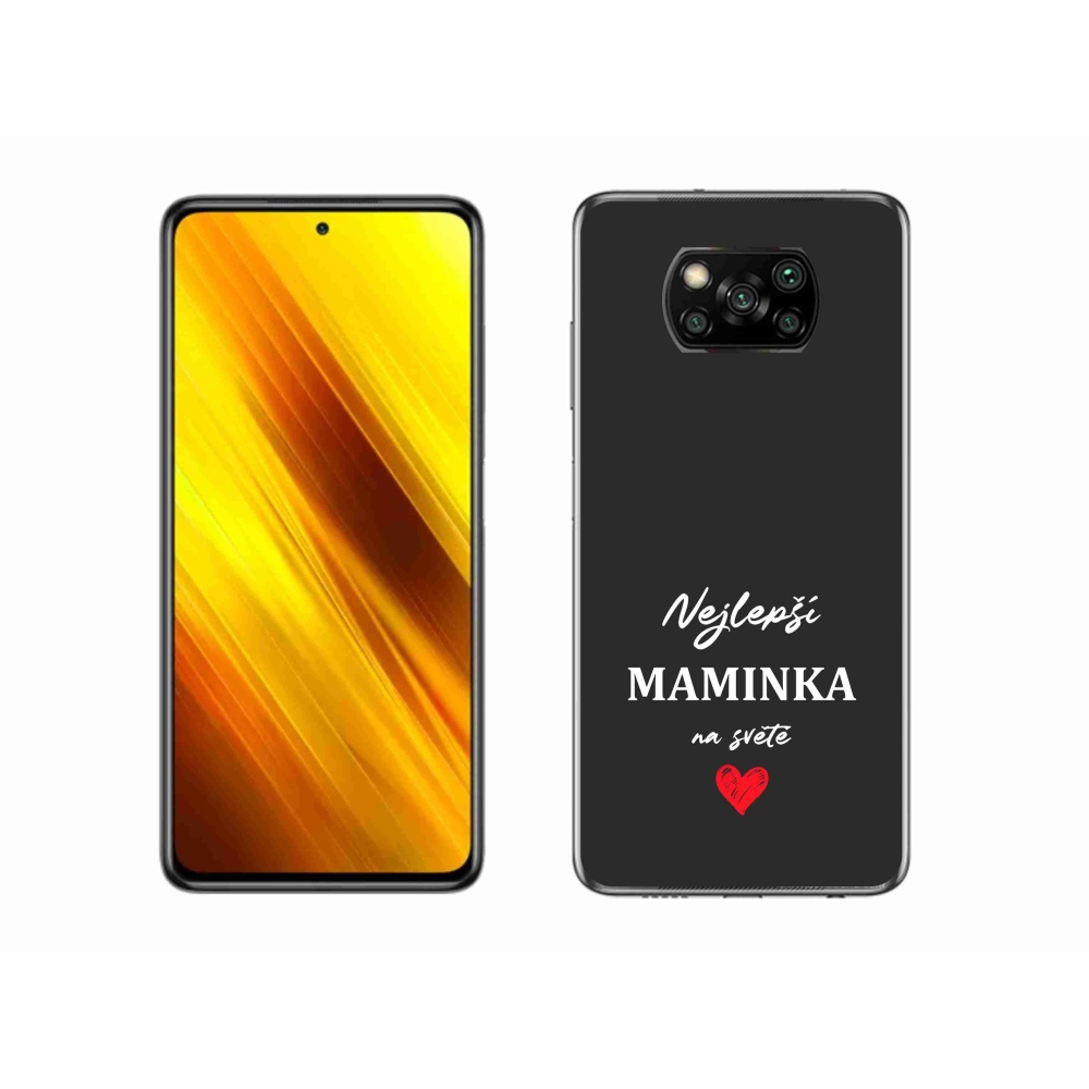 Gél borítás mmCase a Xiaomi Poco X3-hoz - legjobb anya 1 fekete háttér