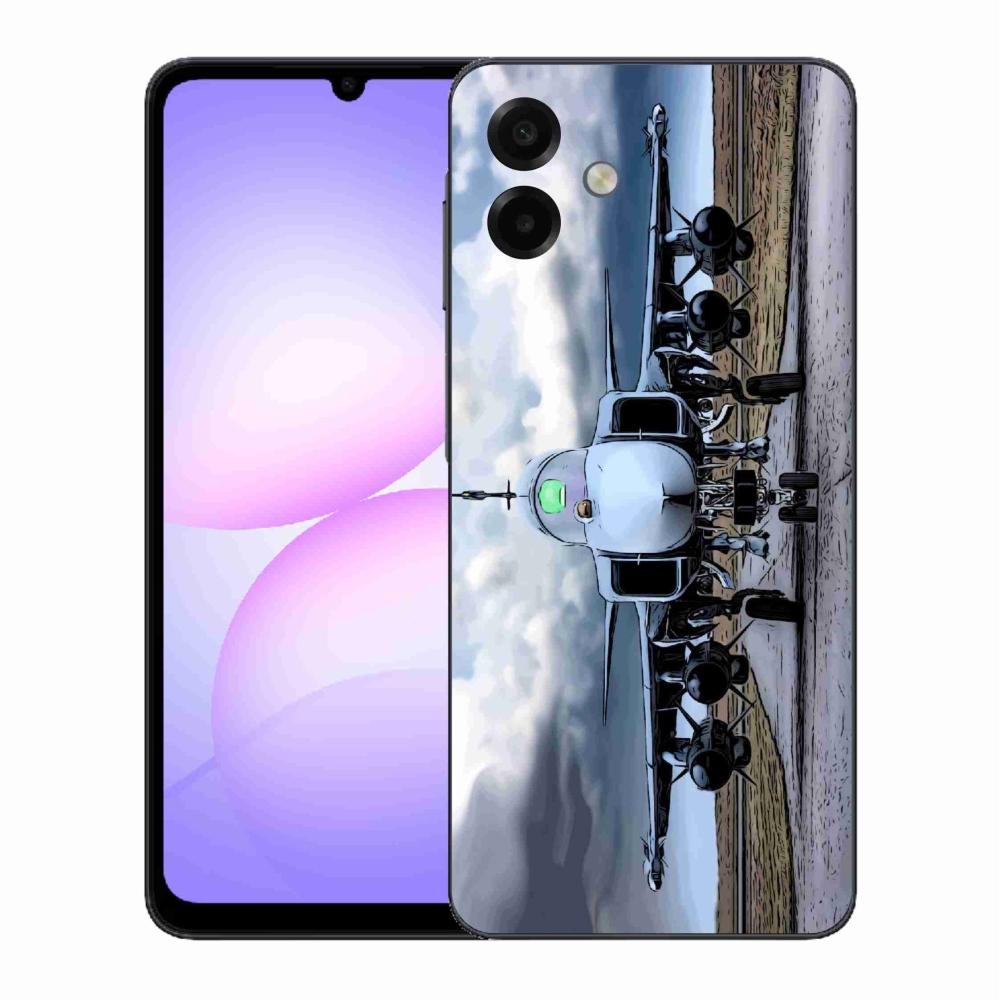 Gél borítás mmCase Samsung Galaxy A07 4G - katonai repülőgépekhez