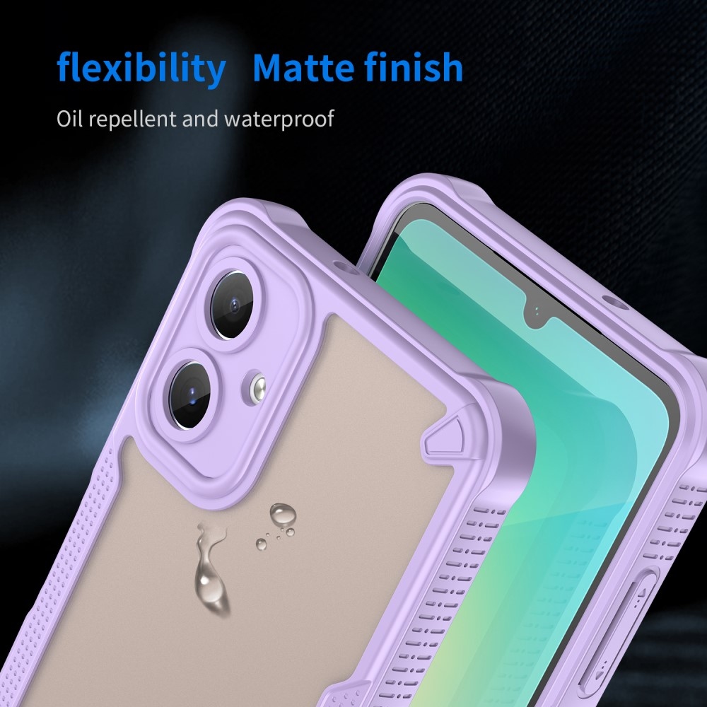 Fagyasztott tartós borítás Samsung Galaxy A06 4G készülékhez - lila