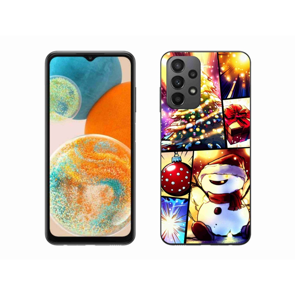 Gél borítás mmCase Samsung Galaxy A23 4G/5G - Karácsonyi motívumok 1
