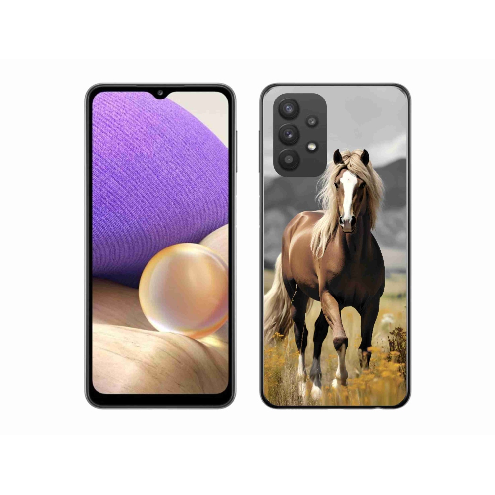 Zselés borítás mmCase Samsung Galaxy A32 5G - barna ló 1