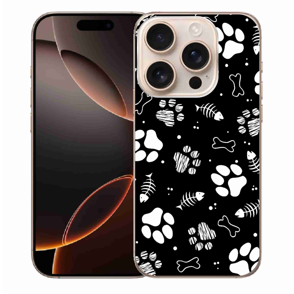 Gél borítás mmCase iPhone 16 Pro Max készülékhez - kutyamancsok