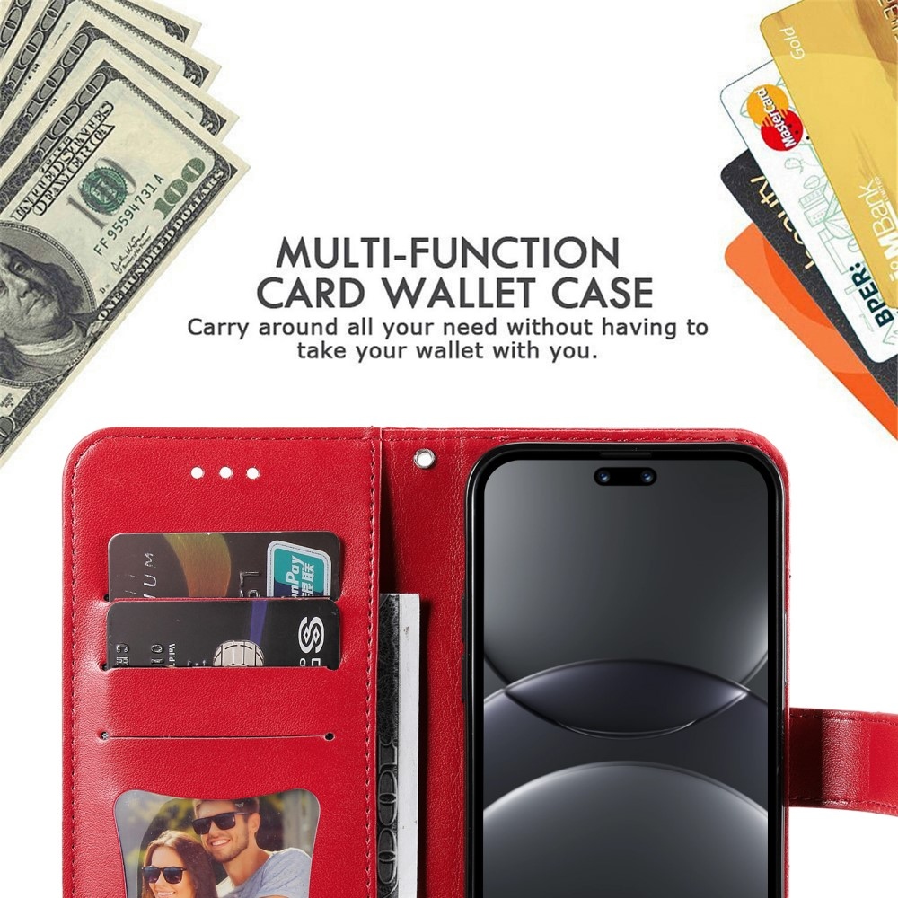 Mandala könyv tok a Huawei Nova 13 Pro 5G számára - piros