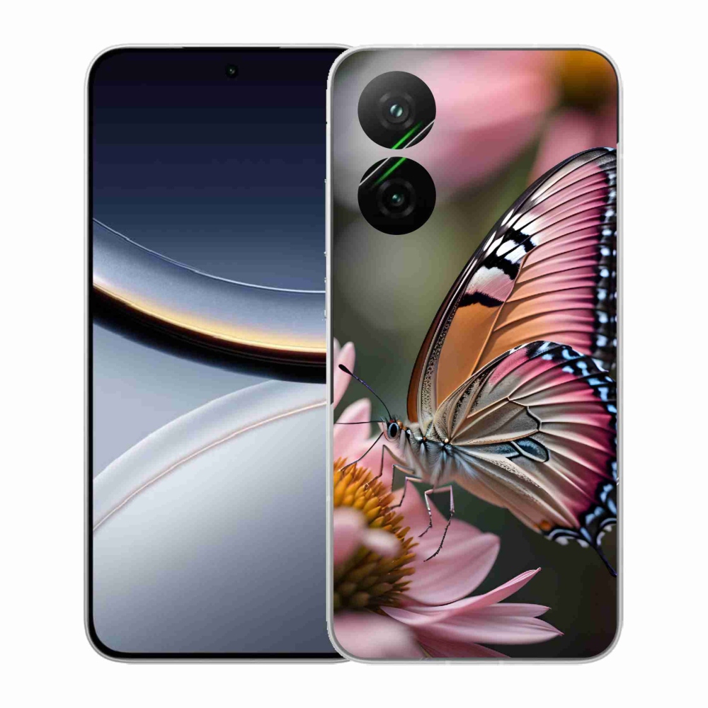 Gél borítás mmCase a Xiaomi Poco F7 5G számára - színes pillangó
