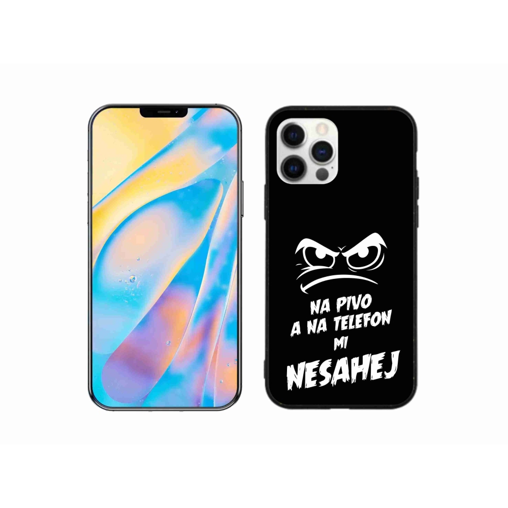 Gél borítás mmCase iPhone 12 Pro készülékhez - sör motívum 2 fekete háttér