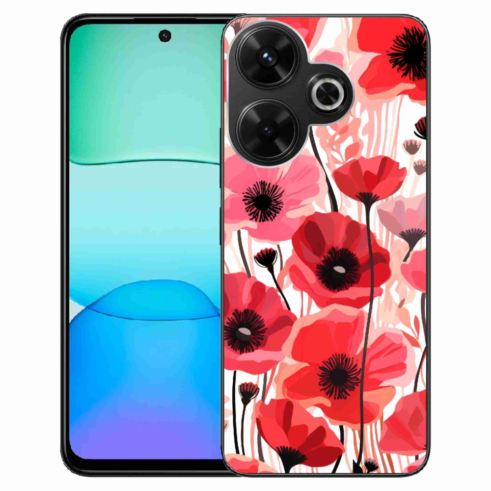 Gél borítás mmCase a Xiaomi Redmi 13 4G/Poco M6 4G - mákos 1