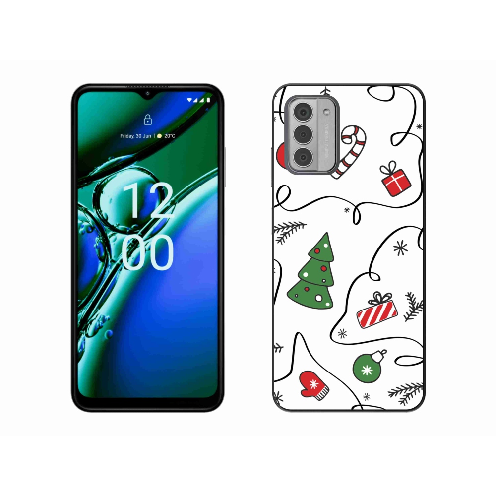 Zselés borító mmCase a Nokia G42 készülékhez - karácsonyi motívumok