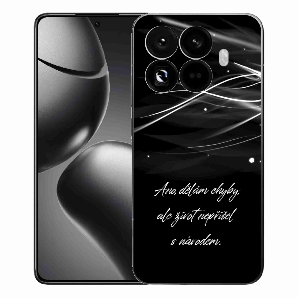 Gél borítás mmCase a Xiaomi 15T Pro számára - idézem fekete háttérrel