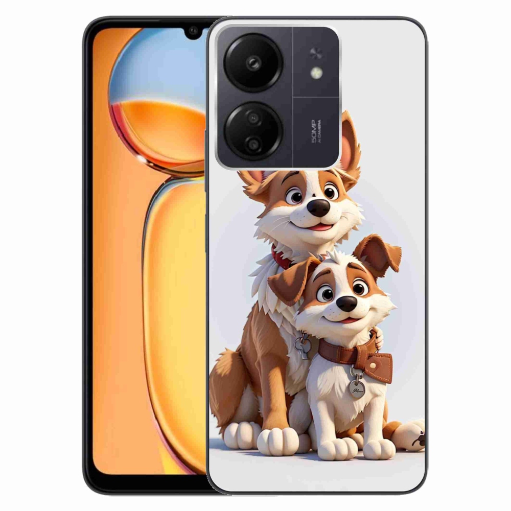 Gél borító mmCase a Xiaomi Poco C65/Redmi 13C - rajz kutyákhoz