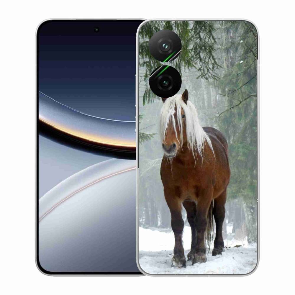 Gél borítás mmCase a Xiaomi Poco F7 5G számára - ló az erdőben