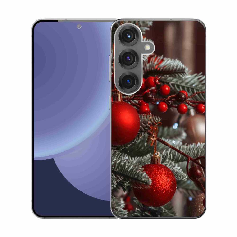 Gél borítás mmCase Samsung Galaxy S25 készülékhez - karácsonyi dekoráció 2