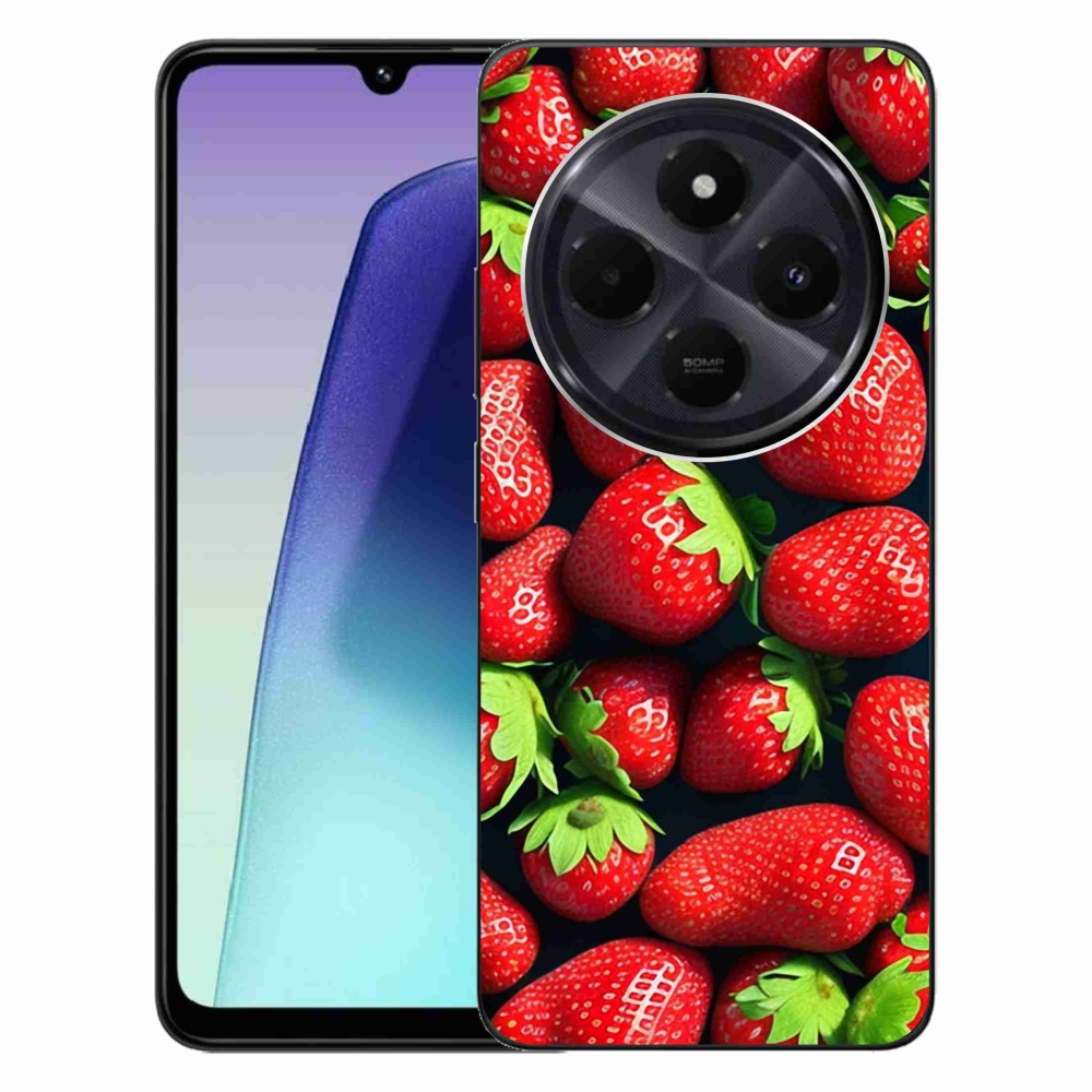 Gél borítás mmCase a Xiaomi Redmi 14C/Poco C75-hez - eper