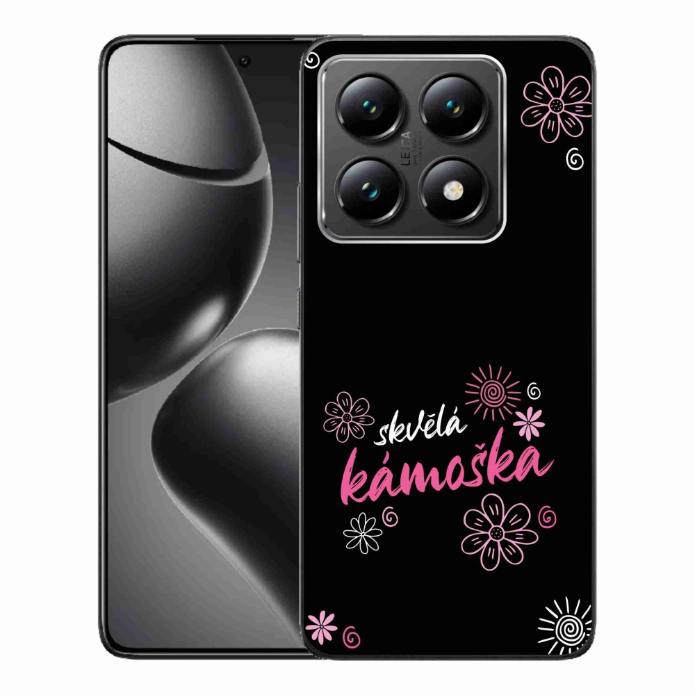 Gél borító mmCase a Xiaomi 14T - nagyszerű haver fekete háttérrel