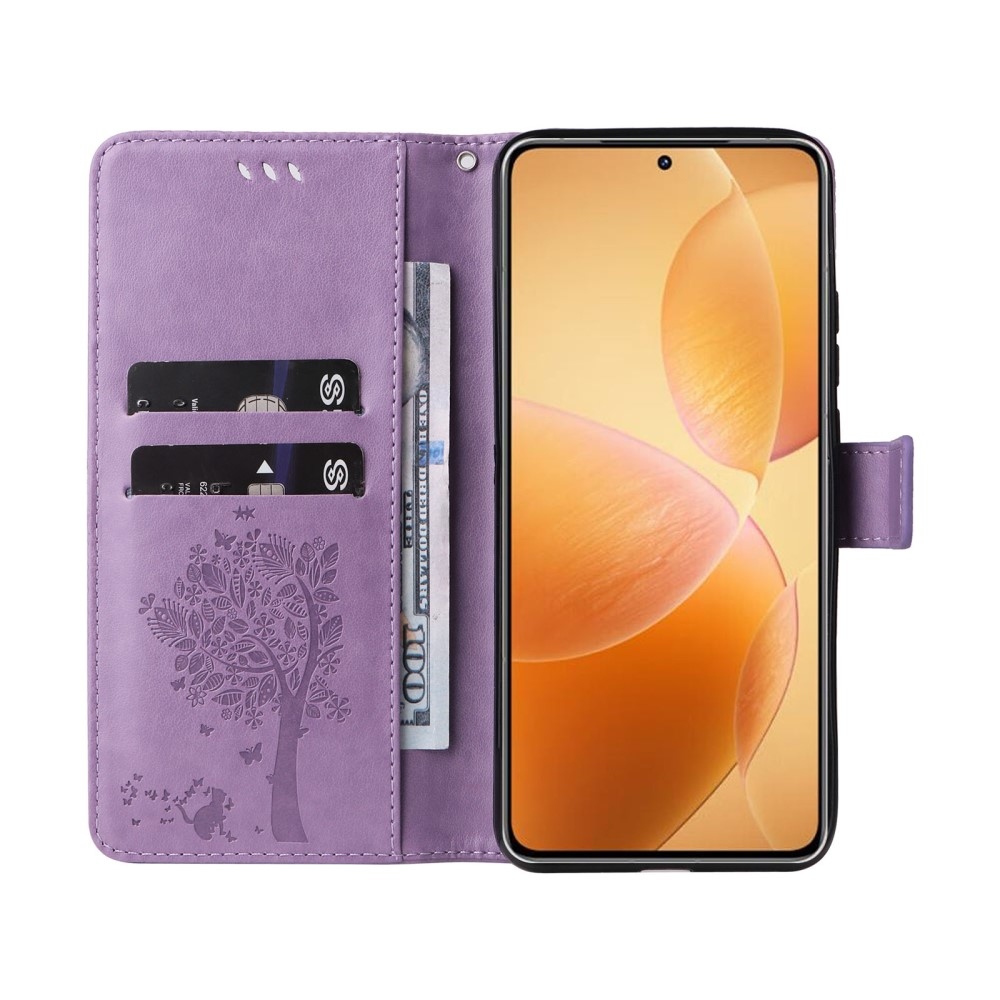 Fák könyve tok Xiaomi 14T Pro - világos lila