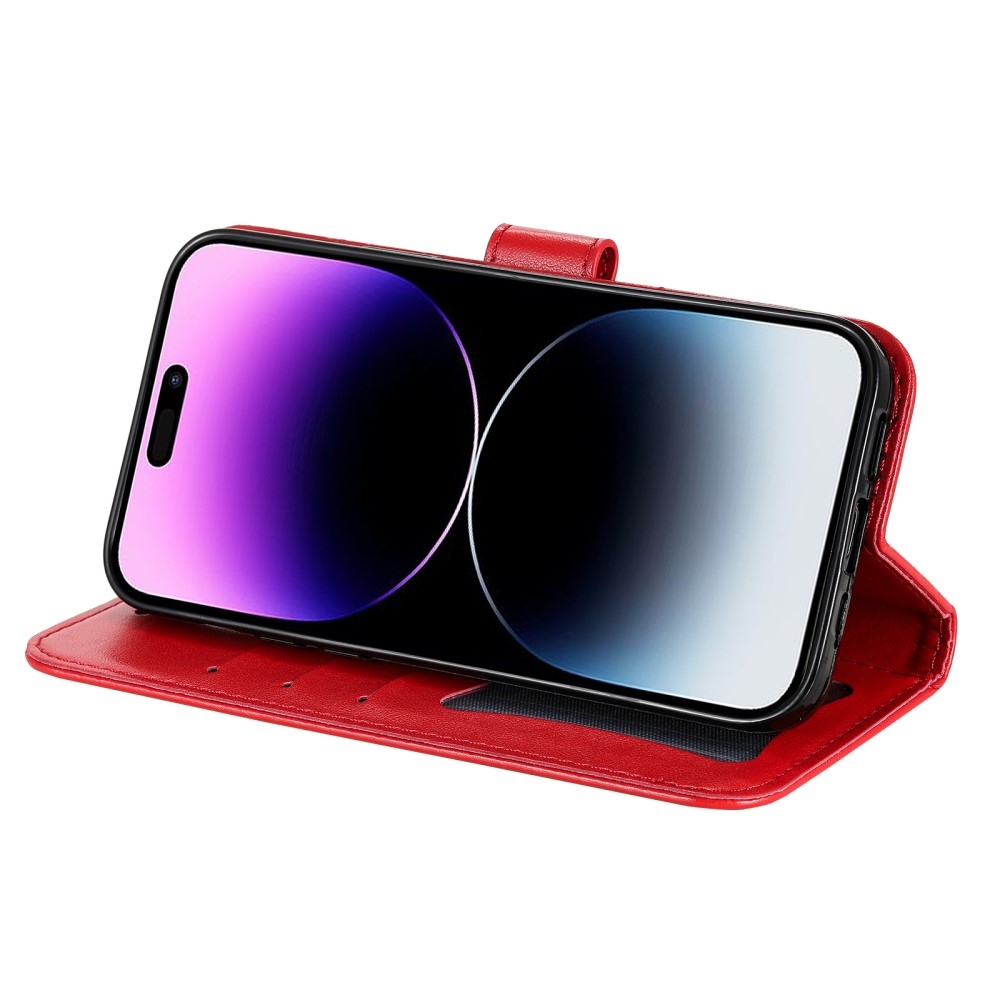 Mandala könyv tok iPhone 15 Pro készülékhez - piros