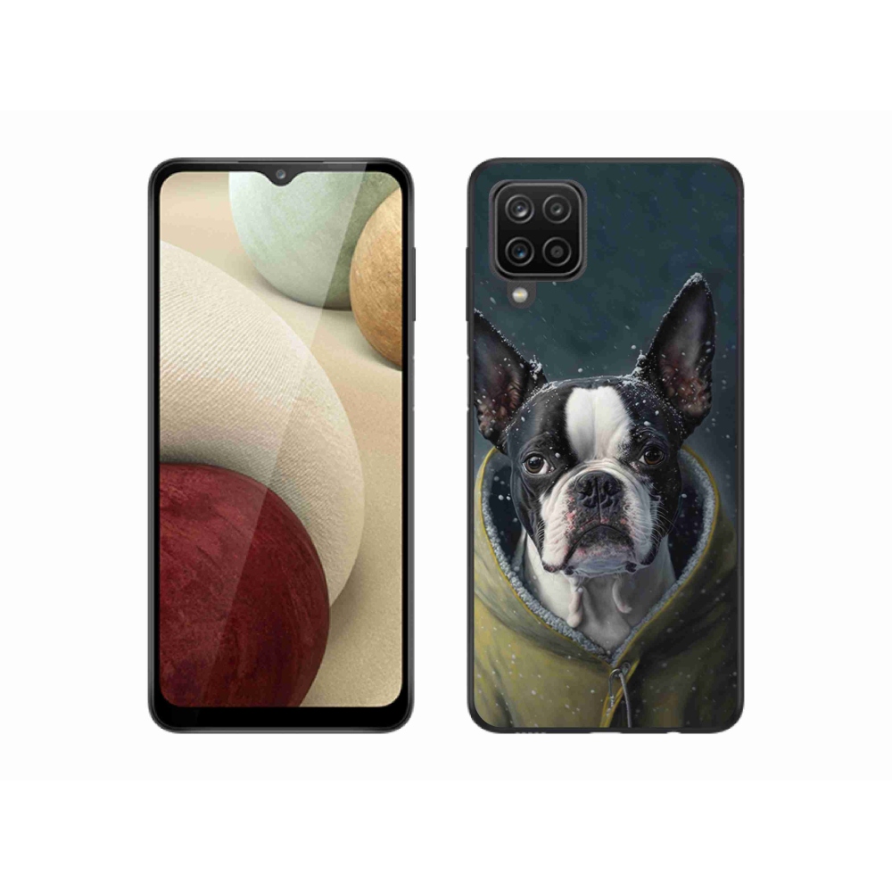 Gél borítás mmCase Samsung Galaxy A12 készülékhez - bulldog