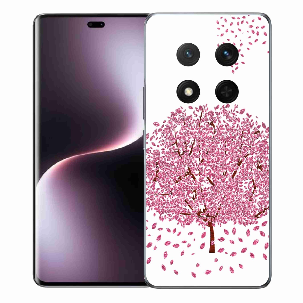 Gél borítás mmCase a Honor Magic 7 Lite 5G számára - rajzfilmfa levelekkel