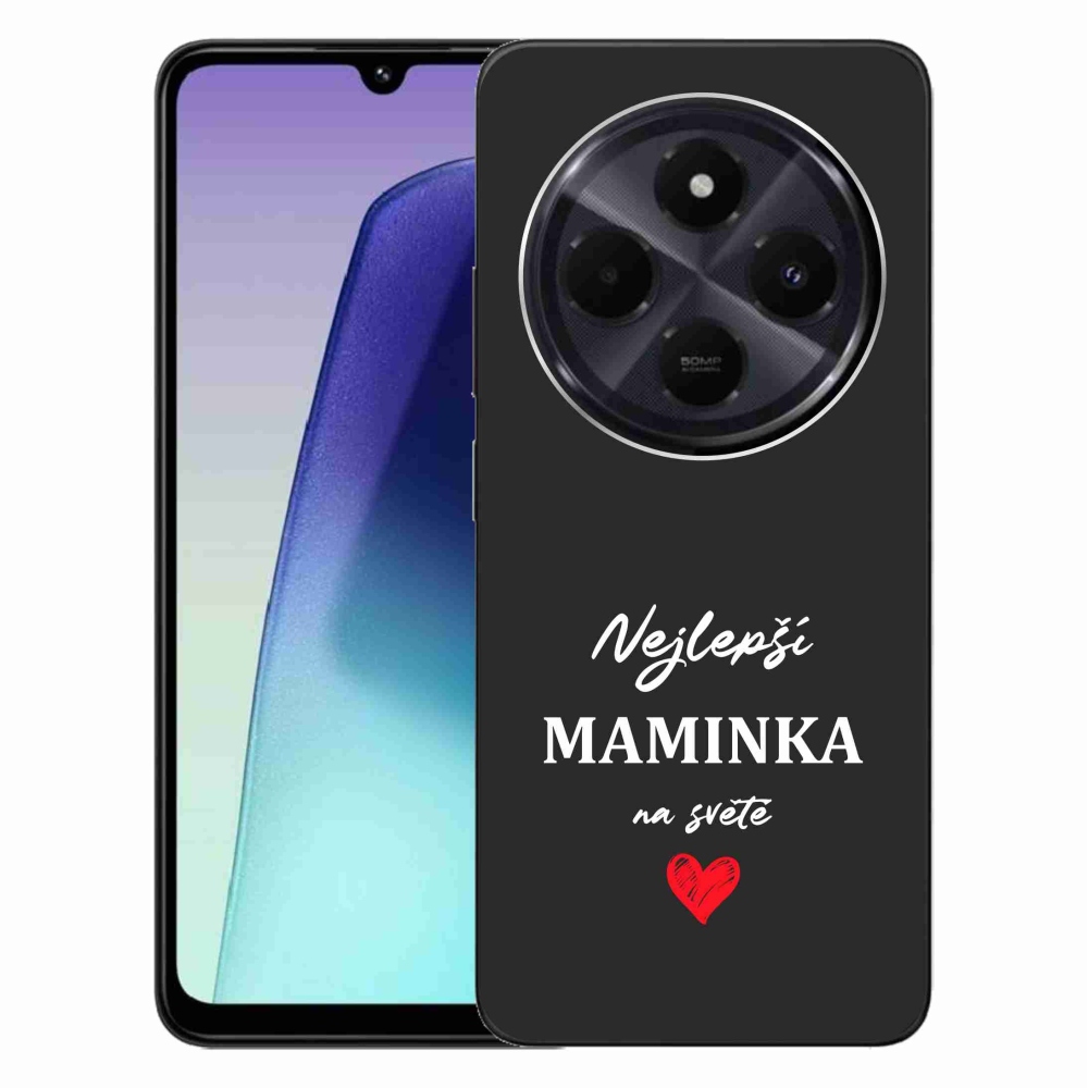 Gél borító mmCase a Xiaomi Redmi 14C/Poco C75-hez - legjobb anya 1 fekete háttérrel