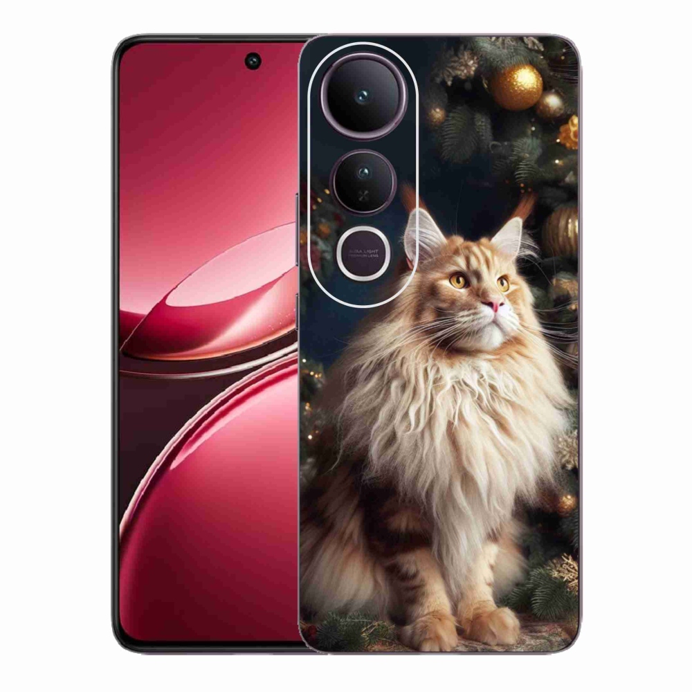 Gél borítás mmCase a Vivo V50 Lite 4G/5G készülékhez - macska a fánál
