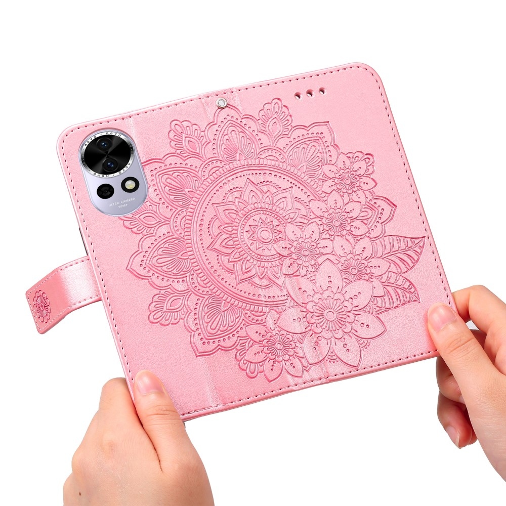 Mandala könyv tok Huawei Nova 13 5G - rózsaszínű