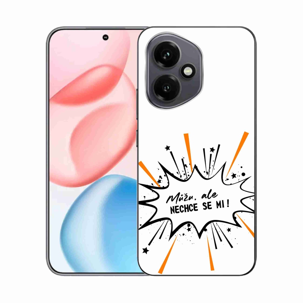 Gél borító mmCase a Honor 400-hoz - vicces szöveg 11 fehér háttér