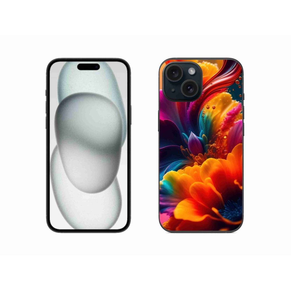 Zselés borítás mmCase iPhone 15-hez - absztrakt motívum 2
