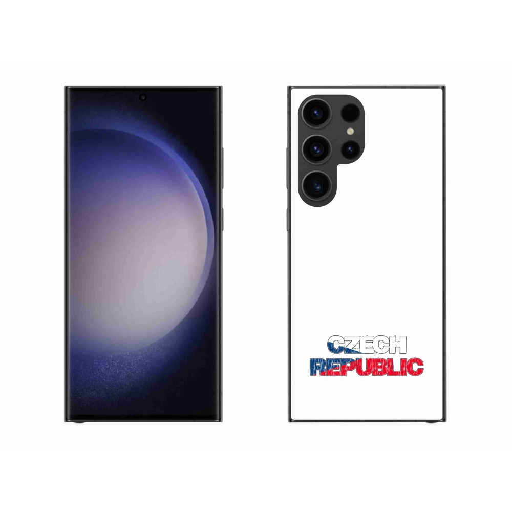 Gél borítás mmCase Samsung Galaxy S23 Ultra 5G - Csehország fehér háttérrel