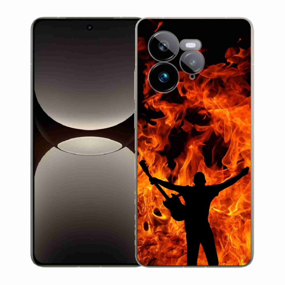Gél borítás mmCase a Realme GT 7 Pro 5G-n - zenész és tűz