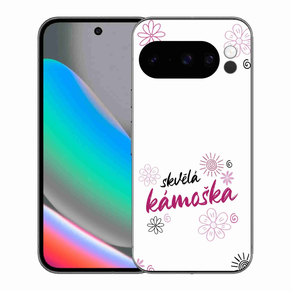 Gél borítás mmCase a Google Pixel 10 Pro - nagyszerű haver fehér háttérrel