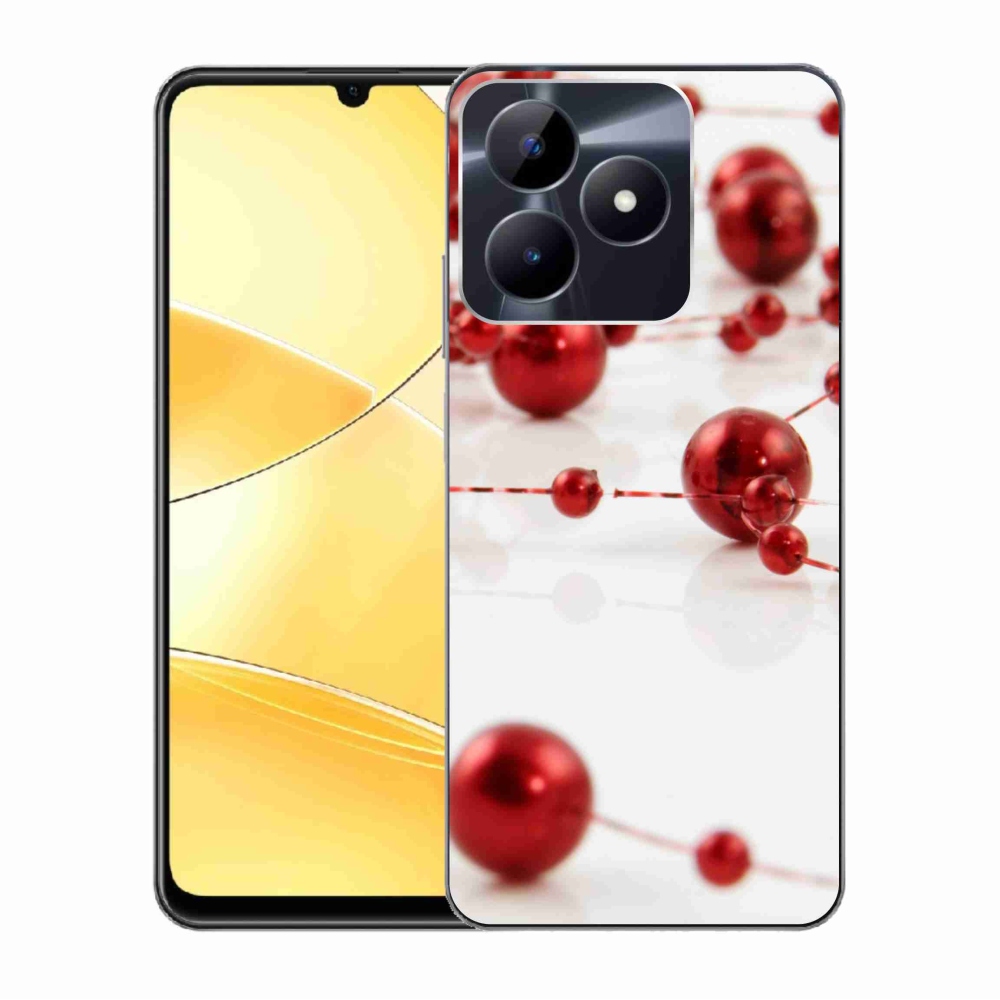 Gél borító mmCase a Realme C51/C53 készülékhez - karácsonyi lánc