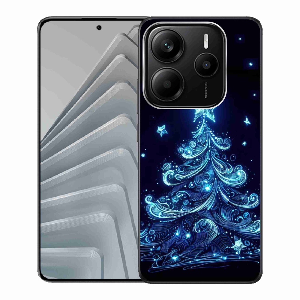 Gél borítás mmCase a Xiaomi Redmi Note 14 5G - neon karácsonyfa 4