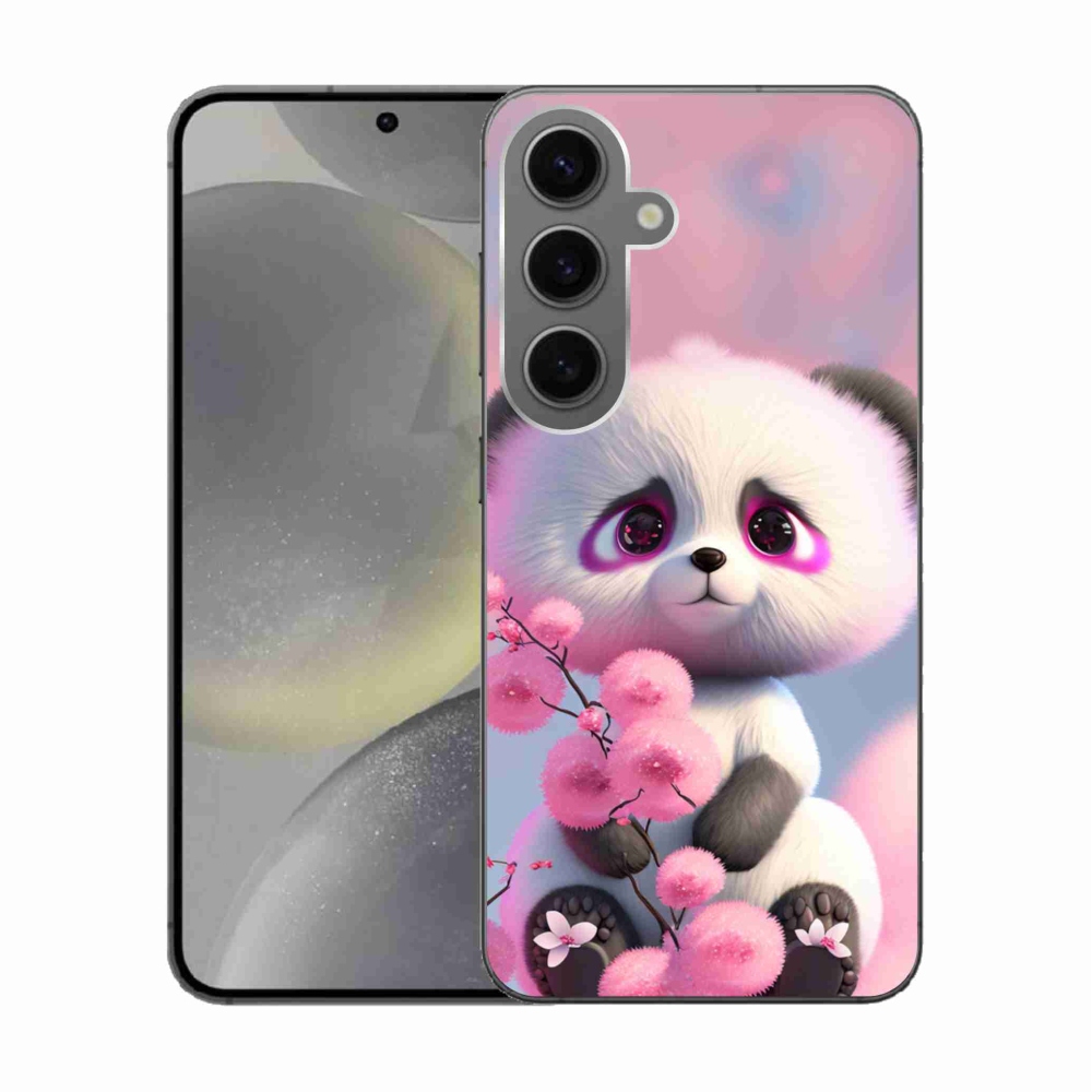 Gél borítás mmCase Samsung Galaxy S24 készülékhez - aranyos panda 1