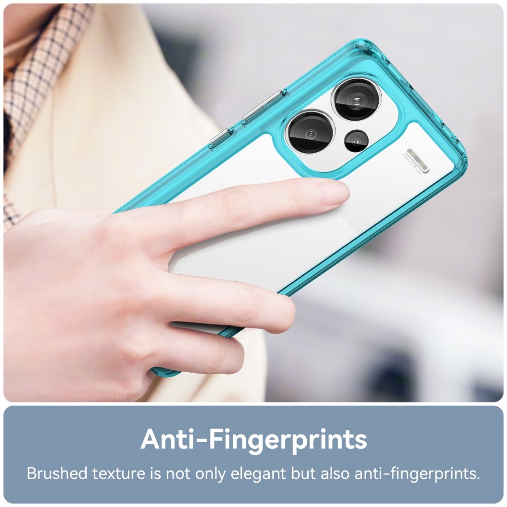 Gél tok fix hátlappal Xiaomi Redmi Note 13 Pro+ 5G - világoskék színű