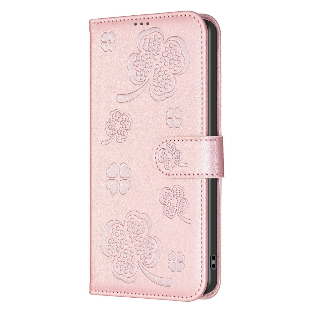 Clover könyv tok Honor X8c-hez - rózsaarany