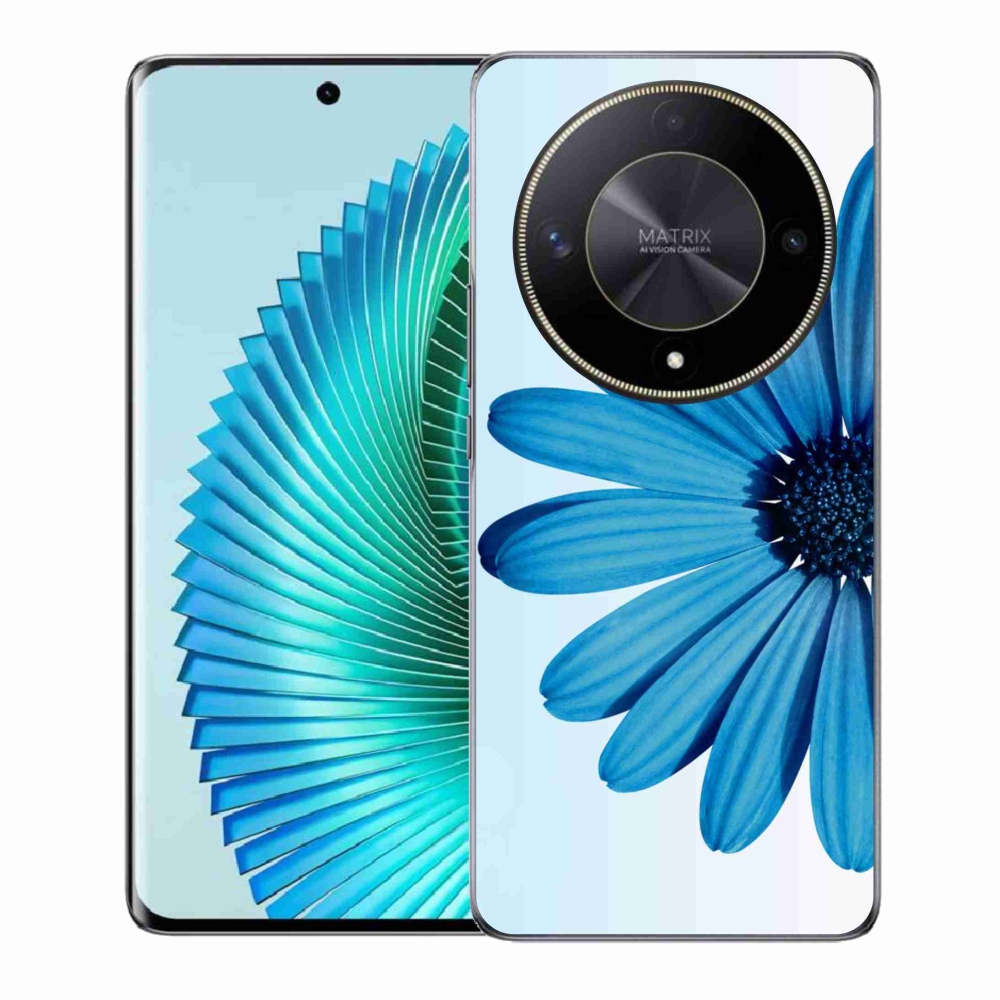 Gél tok mmCase a Honor Magic 6 Lite 5G készülékhez - kék margaréta